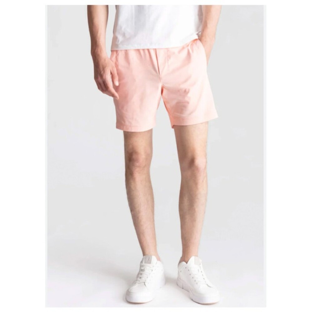 Birddogs Shorts Mens 2XL Pink Elastic Waist Lined Pockets Athletic Running